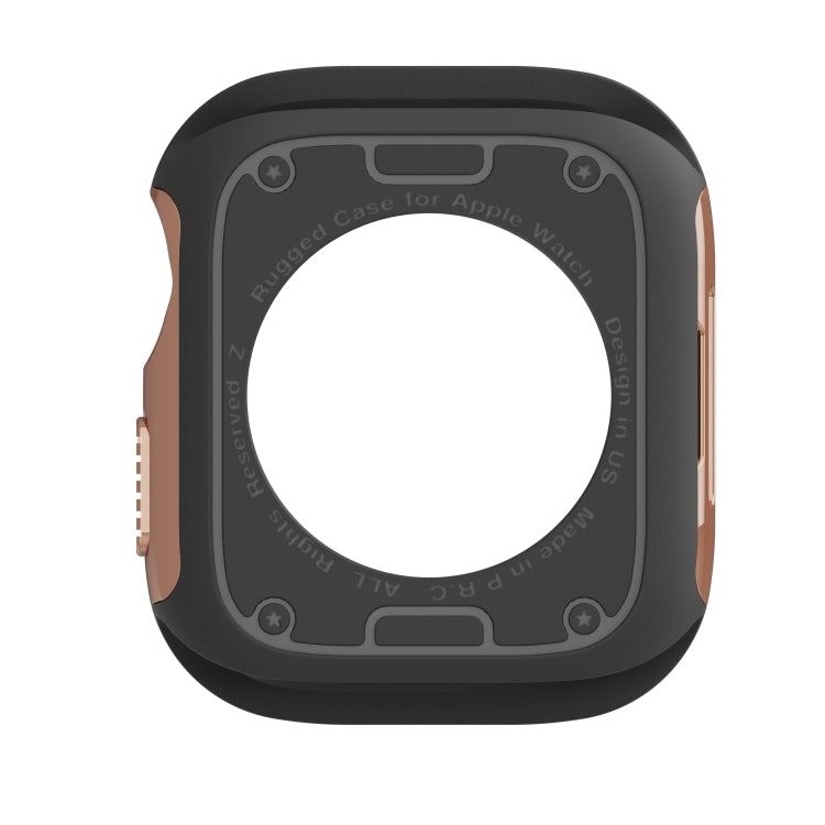 For Apple Watch Series 6 / 5 / 4 / SE 44mm 2-in-1 PC Hybrid TPU Armor Watch Case(Rose Gold) - Watch Cases by PMC TechLife | Online Shopping South Africa | PMC TechLife