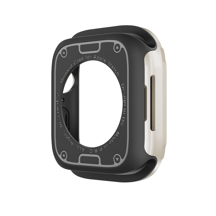 For Apple Watch Series 6 / 5 / 4 / SE 44mm 2-in-1 PC Hybrid TPU Armor Watch Case(Starlight) - Watch Cases by PMC TechLife | Online Shopping South Africa | PMC TechLife