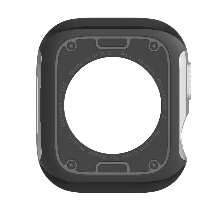 For Apple Watch Series 6 / 5 / 4 / SE 44mm 2-in-1 PC Hybrid TPU Armor Watch Case(Silver Gray) - Watch Cases by PMC TechLife | Online Shopping South Africa | PMC TechLife