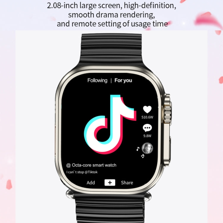 GS29 2.08 inch IP67 Waterproof 4G Android 9.0 Smart Watch Support AI Video Call / GPS, Specification:1G+16G(Black) - free shipping - PMC TechLife - Order now!