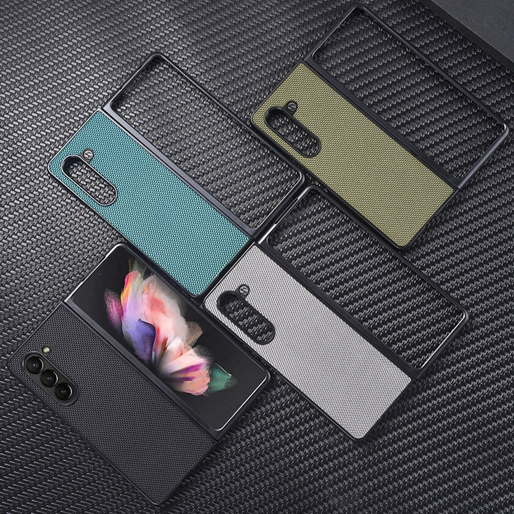 For Samsung Galaxy Z Fold5 Nylon Cloth Texture Shockproof PC+TPU Phone Case(Green) - free shipping - PMC TechLife - Order now!