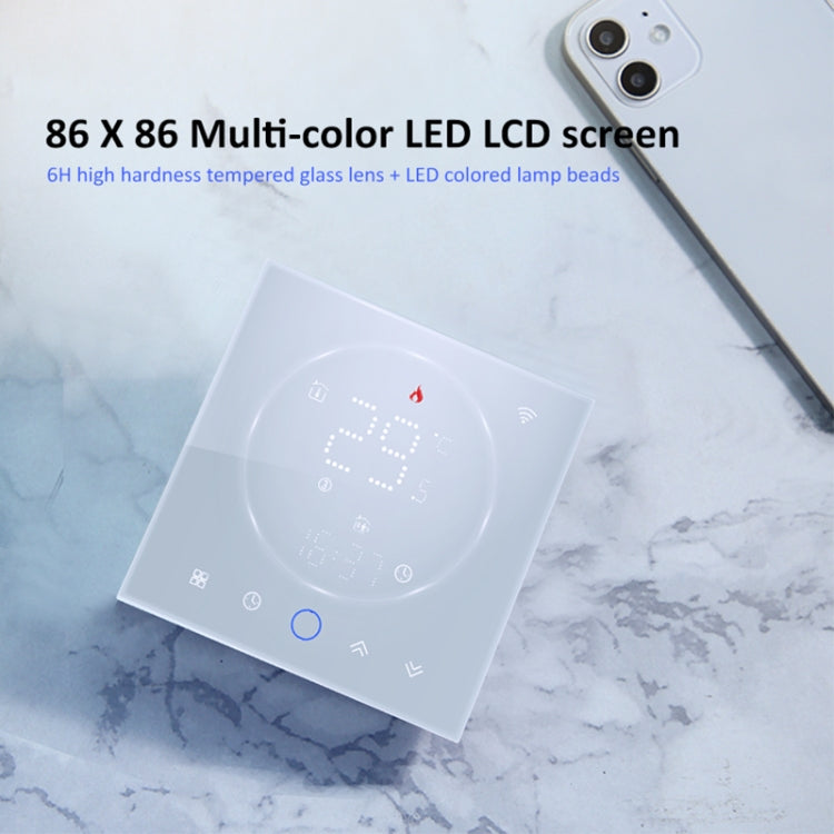 BHT-008GAL 95-240V AC 5A Smart Home Water Heating LED Thermostat Without WiFi(White) - Thermostat & Thermometer by PMC TechLife | Online Shopping South Africa | PMC TechLife