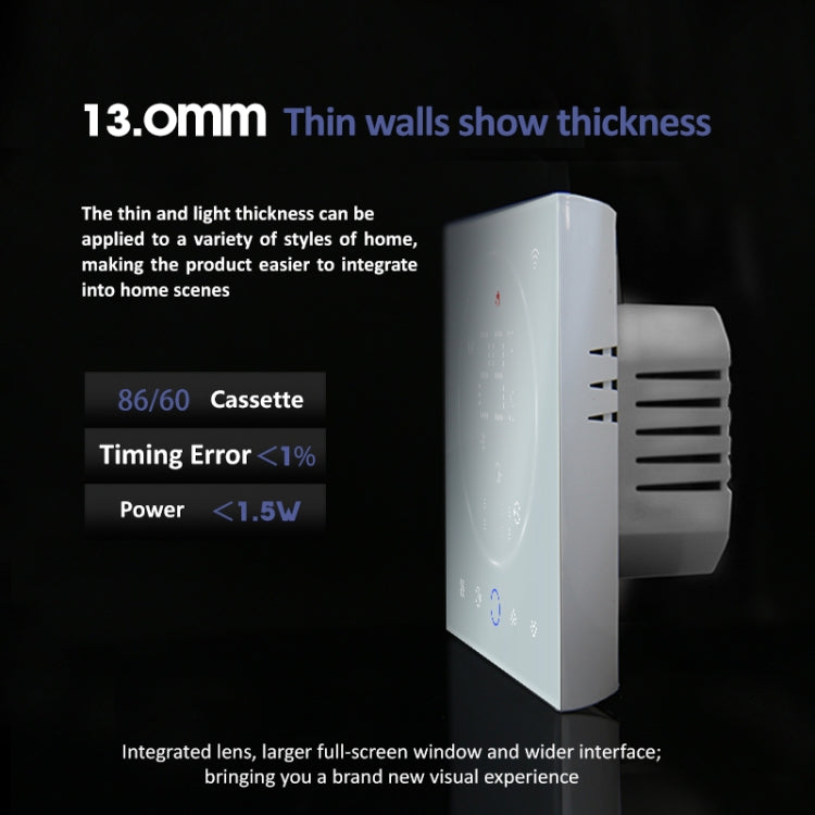 BHT-008GALW 95-240V AC 5A Smart Home Water Heating LED Thermostat With WiFi(White) - Thermostat & Thermometer by PMC TechLife | Online Shopping South Africa | PMC TechLife