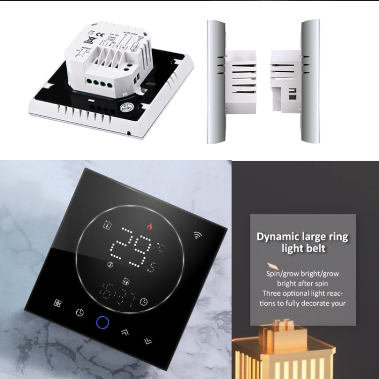 BHT-008GALW 95-240V AC 5A Smart Home Water Heating LED Thermostat With WiFi(White) - Thermostat & Thermometer by PMC TechLife | Online Shopping South Africa | PMC TechLife