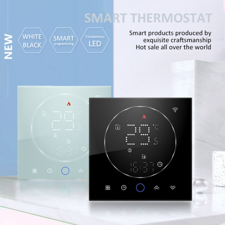 BHT-008GALW 95-240V AC 5A Smart Home Water Heating LED Thermostat With WiFi(White) - Thermostat & Thermometer by PMC TechLife | Online Shopping South Africa | PMC TechLife