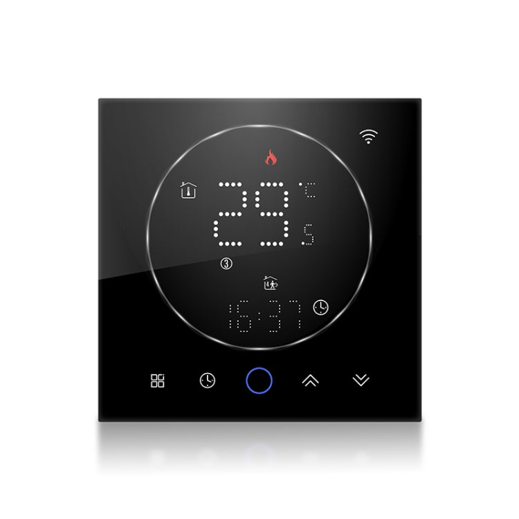 BHT-008GCL 95-240V AC 5A Smart Home Boiler Heating LED Thermostat Without WiFi(Black) - free shipping - PMC TechLife - Order now!