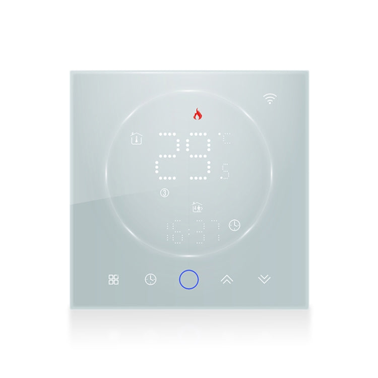 BHT-008GCLW 95-240V AC 5A Smart Home Boiler Heating LED Thermostat With WiFi(White) - free shipping - PMC TechLife - Order now!