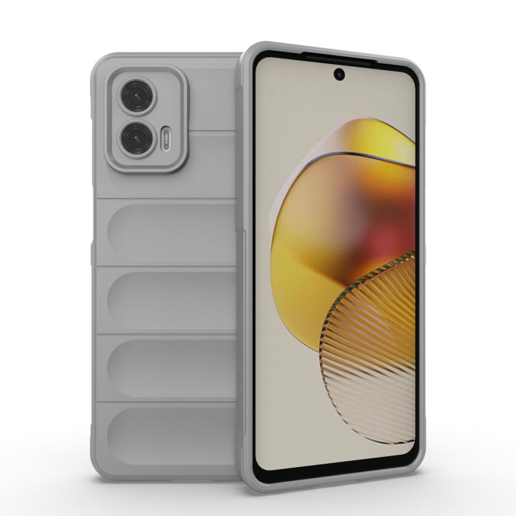For Motorola Moto G73 5G Magic Shield TPU + Flannel Phone Case(Grey) - free shipping - PMC TechLife - Order now!