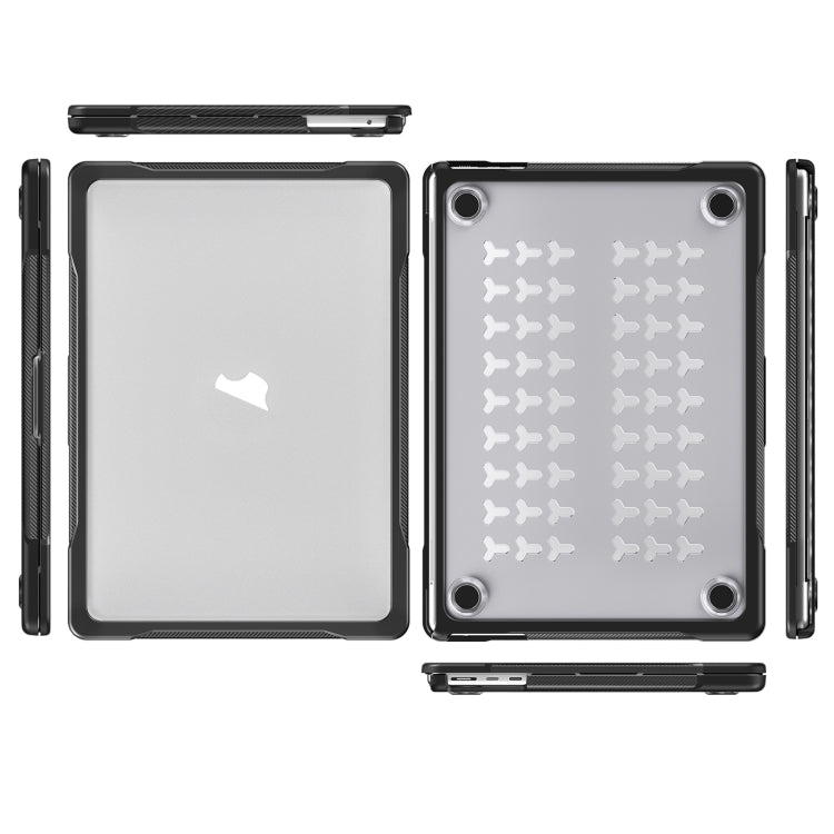 For MacBook Air 13.6 inch A2681 2022 Translucent Laptop Protective Case(Transparent) - MacBook Air Cases by PMC TechLife | Online Shopping South Africa | PMC TechLife