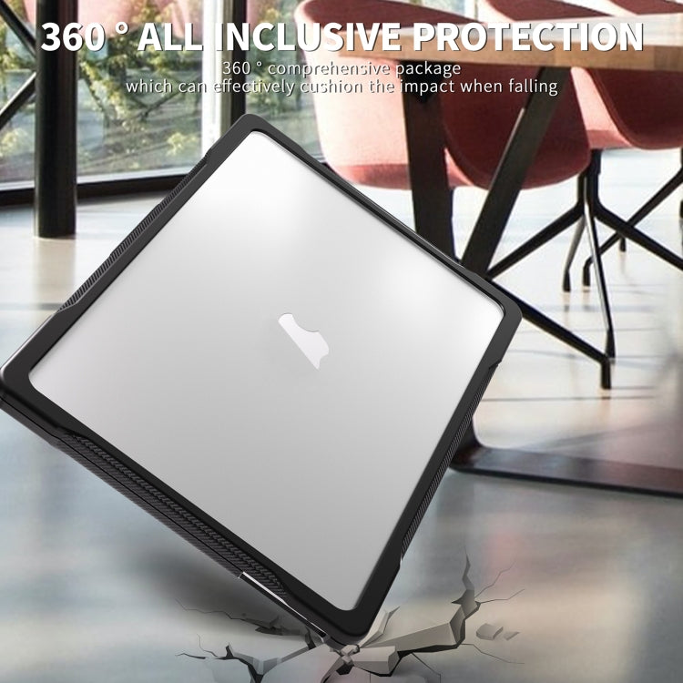 For MacBook Air 13.6 inch A2681 2022 Translucent Laptop Protective Case(Transparent) - MacBook Air Cases by PMC TechLife | Online Shopping South Africa | PMC TechLife