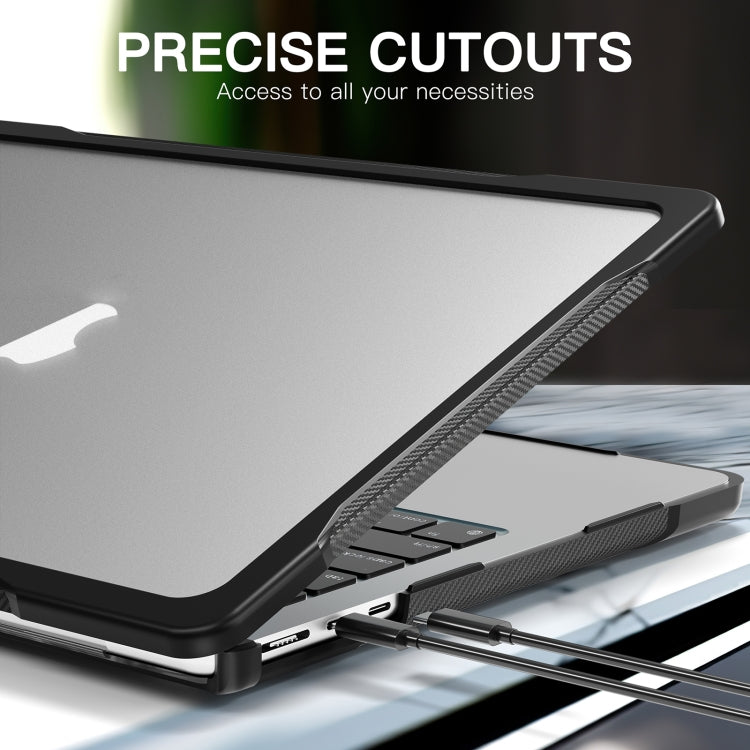 For MacBook Air 13.6 inch A2681 2022 Translucent Laptop Protective Case(Transparent) - MacBook Air Cases by PMC TechLife | Online Shopping South Africa | PMC TechLife