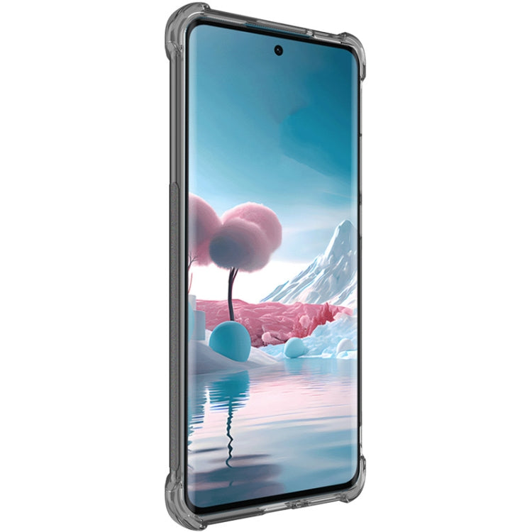 For Motorola Edge 40 Neo imak Shockproof Airbag TPU Phone Case(Transparent Black) - Motorola Cases by imak | Online Shopping South Africa | PMC TechLife | Buy Now Pay Later Mobicred