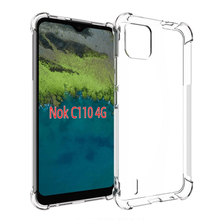 For Nokia C110 4G Shockproof Non-slip Thickening TPU Phone Case(Transparent) - free shipping - PMC TechLife - Order now!