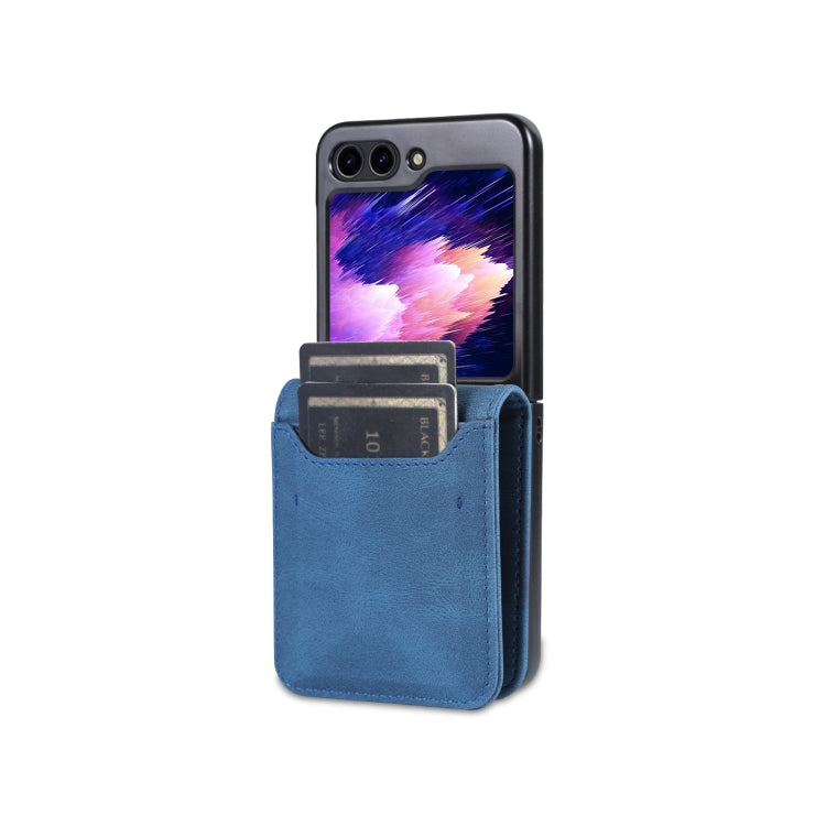 For Samsung Galaxy Z Flip5 AZNS Dream II Skin Feel PU+TPU Horizontal Flip PU Phone Case(Blue) - free shipping - PMC TechLife - Order now!