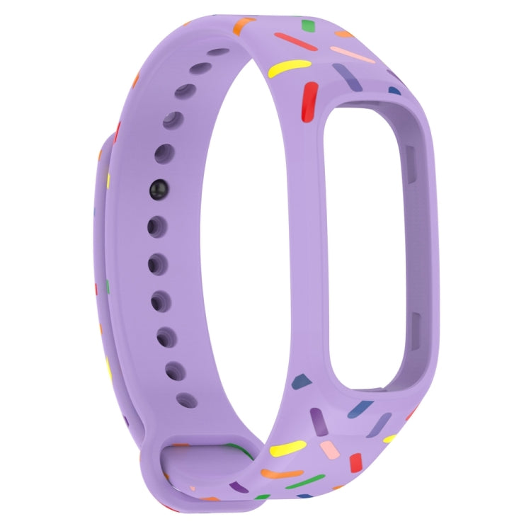 For OPPO Band Sports Rainbow Dots Silicone Watch Band(Purple) -  by PMC TechLife | Online Shopping South Africa | PMC TechLife
