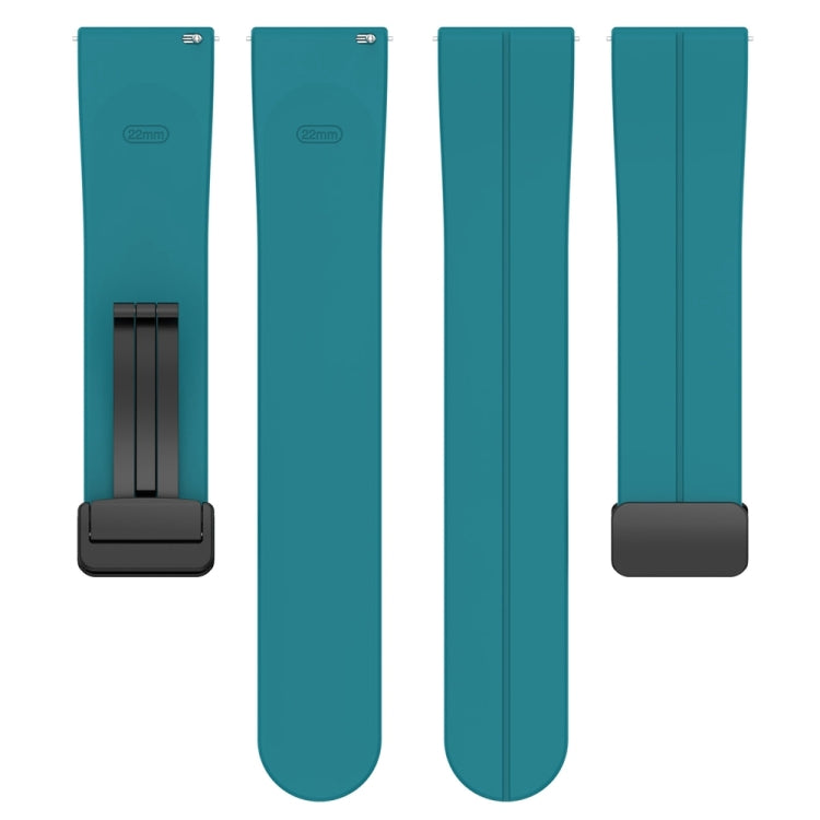 For Huawei Watch 4 / Watch 4 Pro Folding Buckle Silicone Watch Band(Green) - Watch Bands by PMC TechLife | Online Shopping South Africa | PMC TechLife