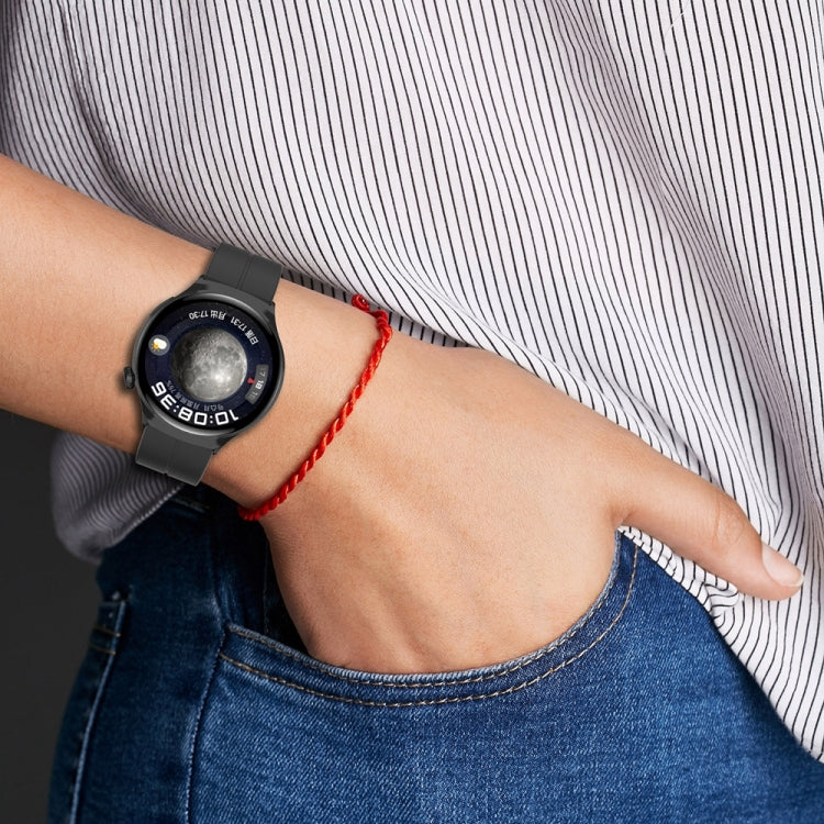 For Huawei Watch 4 / Watch 4 Pro Folding Buckle Silicone Watch Band(Light Blue) - Watch Bands by PMC TechLife | Online Shopping South Africa | PMC TechLife