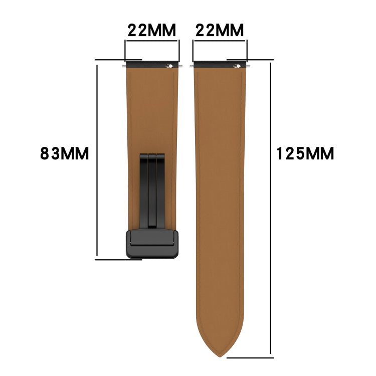 For Huawei Watch 4 / Watch 4 Pro Folding Buckle Genuine Leather Watch Band(Creamy White) - Watch Bands by PMC TechLife | Online Shopping South Africa | PMC TechLife