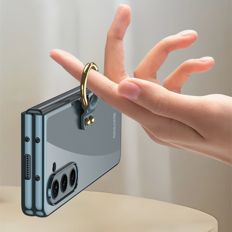 For Samsung Galaxy Z Fold5 GKK Electroplating Phone Case with Ring(Transparent) - free shipping - PMC TechLife - Order now!