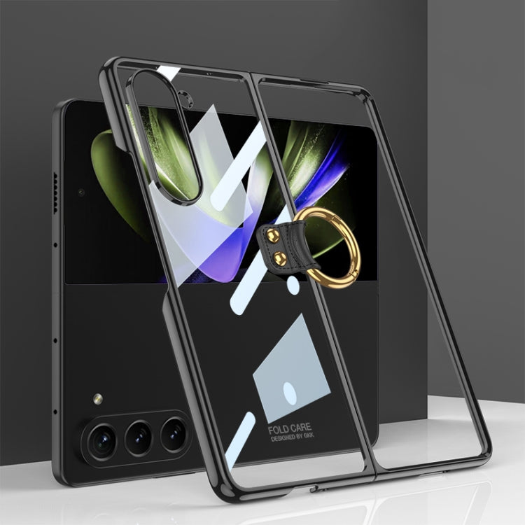For Samsung Galaxy Z Fold5 GKK Electroplating Phone Case with Ring(Black) - free shipping - PMC TechLife - Order now!