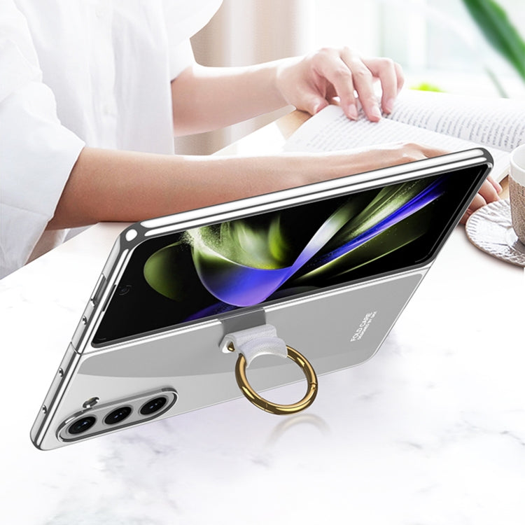 For Samsung Galaxy Z Fold5 GKK Electroplating Phone Case with Ring(Black) - free shipping - PMC TechLife - Order now!