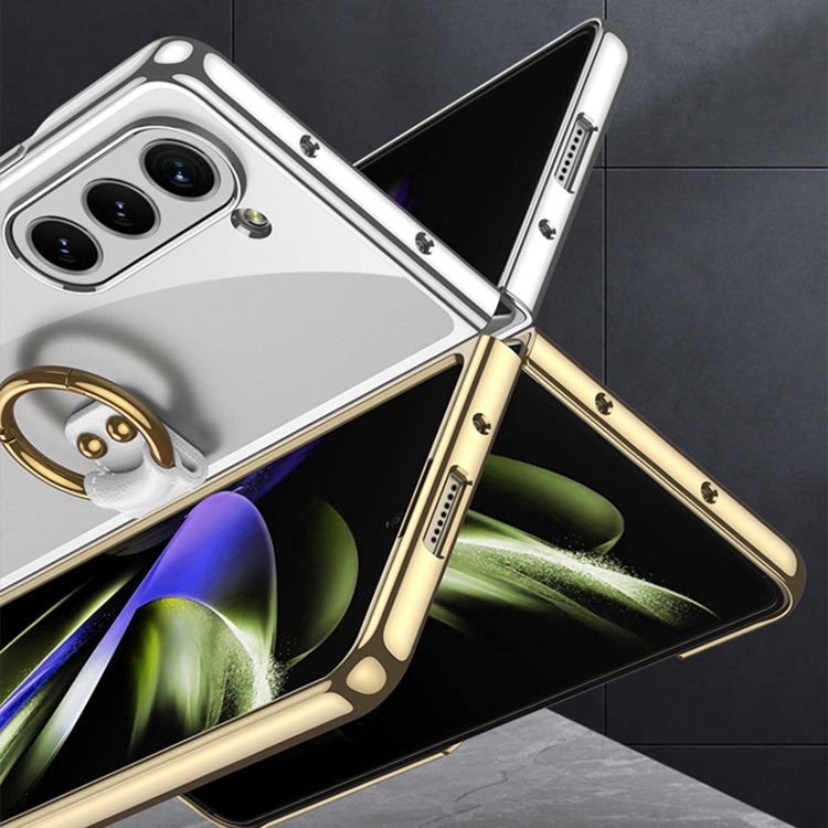 For Samsung Galaxy Z Fold5 GKK Electroplating Phone Case with Ring(Black) - free shipping - PMC TechLife - Order now!