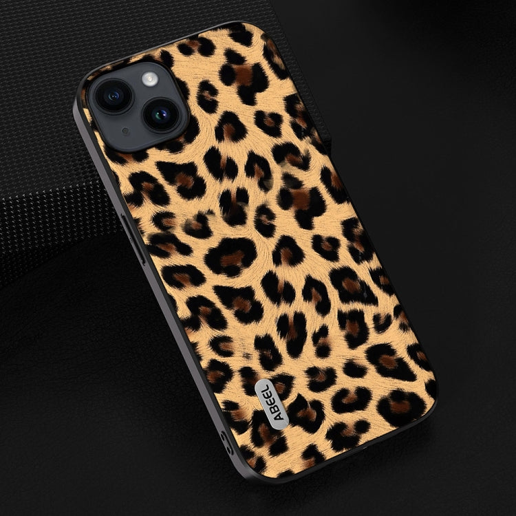For iPhone 15 Plus ABEEL Black Edge Leopard Phone Case(Leopard Print) - free shipping - PMC TechLife - Order now!