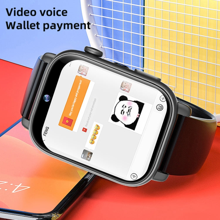 UNIWA X1S 1.9 inch IP67 Waterproof 4G Android 8.1 Dual Cameras Smart Watch Support Temperature Measurement, Specification:2G+16G(White) - Android Watch by UNIWA | Online Shopping South Africa | PMC TechLife