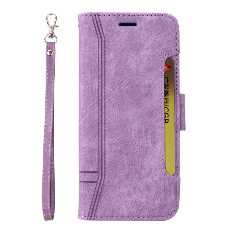 For OPPO A78 5G Global BETOPNICE Dual-side Buckle Leather Phone Case(Purple) - OPPO Cases by BETOPNICE | Online Shopping South Africa | PMC TechLife | Buy Now Pay Later Mobicred