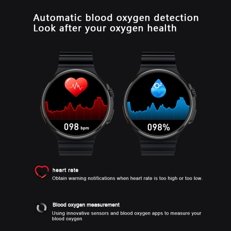 V3 Ultra Max 1.6 inch TFT Round Screen Smart Watch Supports Voice Calls/Blood Oxygen Monitoring(Grey) - Smart Watches by PMC TechLife | Online Shopping South Africa | PMC TechLife