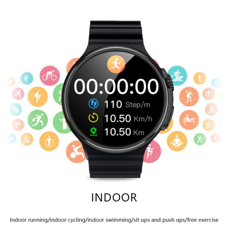 V3 Ultra Max 1.6 inch TFT Round Screen Smart Watch Supports Voice Calls/Blood Oxygen Monitoring(Black) - Smart Watches by PMC TechLife | Online Shopping South Africa | PMC TechLife