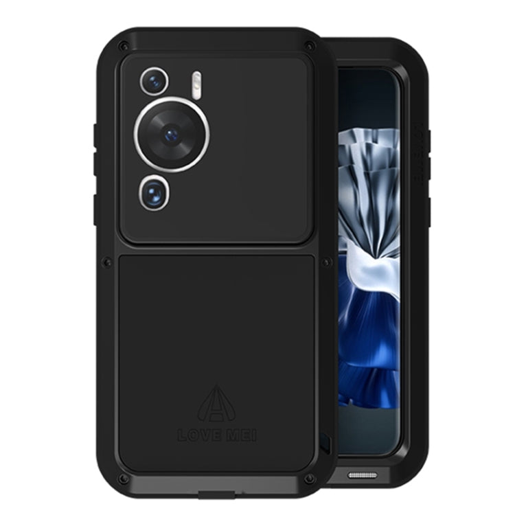 For Huawei P60 / P60 Pro / P60 Art LOVE MEI POWERFUL Metal Shockproof Life Waterproof Dustproof Phone Case(Black) - Huawei Cases by LOVE MEI | Online Shopping South Africa | PMC TechLife | Buy Now Pay Later Mobicred
