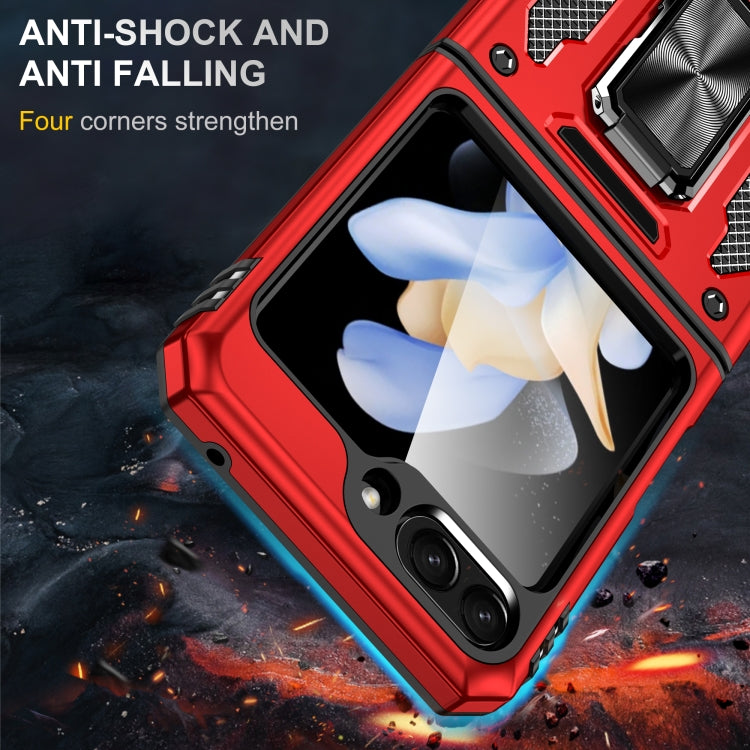 For Samsung Galaxy Z Flip5 5G Armor PC + TPU Camera Shield Phone Case(Red) - free shipping - PMC TechLife - Order now!