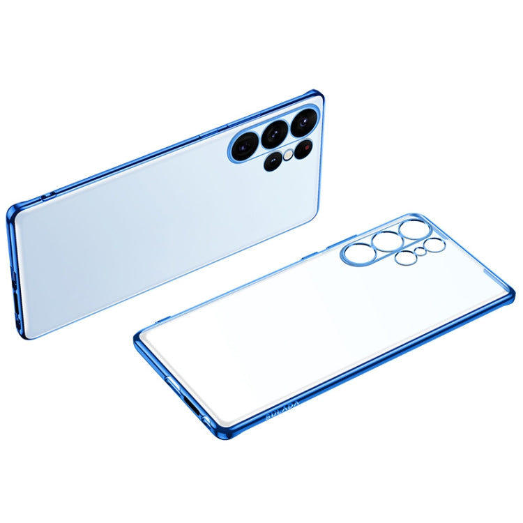 For Samsung Galaxy S23 Ultra 5G SULADA Electroplating Frosted TPU Phone Case(Blue) - Galaxy S23 Ultra 5G Cases by SULADA | Online Shopping South Africa | PMC TechLife