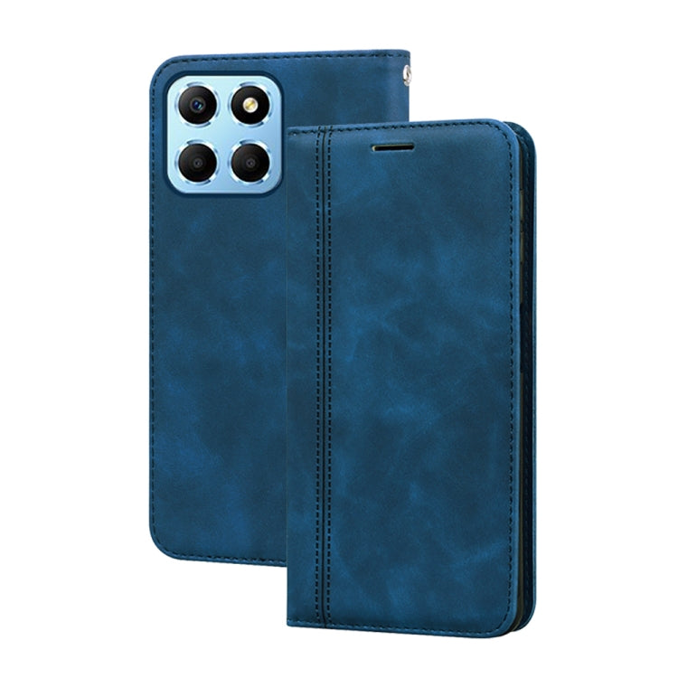 For Honor X8 5G/Play6C 5G/X6 4G/X6S/70 Lite Frosted Business Magnetic Horizontal Flip PU Phone Case(Blue) - free shipping - PMC TechLife - Order now!
