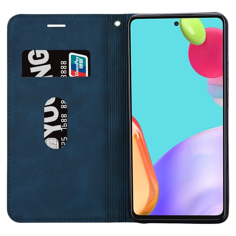 For Honor X8 5G/Play6C 5G/X6 4G/X6S/70 Lite Frosted Business Magnetic Horizontal Flip PU Phone Case(Blue) - free shipping - PMC TechLife - Order now!