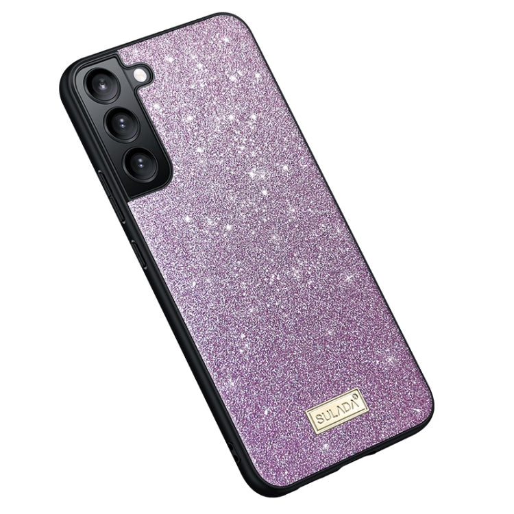 For Samsung Galaxy S23+ 5G SULADA Glittery TPU Hybrid Handmade Leather Phone Case(Purple) - Galaxy S23+ 5G Cases by SULADA | Online Shopping South Africa | PMC TechLife | Buy Now Pay Later Mobicred