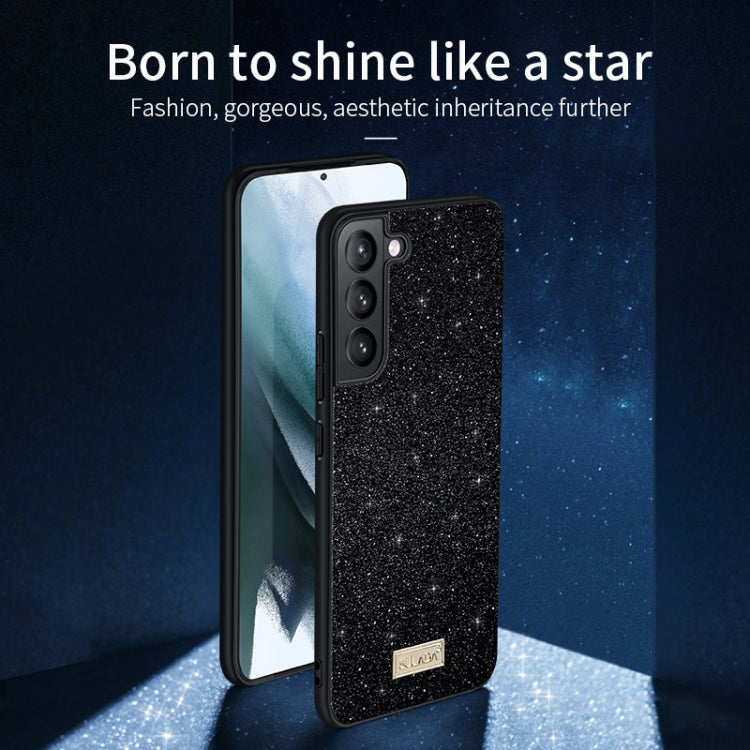 For Samsung Galaxy S23 Ultra 5G SULADA Glittery TPU Hybrid Handmade Leather Phone Case(Gold) - Galaxy S23 Ultra 5G Cases by SULADA | Online Shopping South Africa | PMC TechLife | Buy Now Pay Later Mobicred