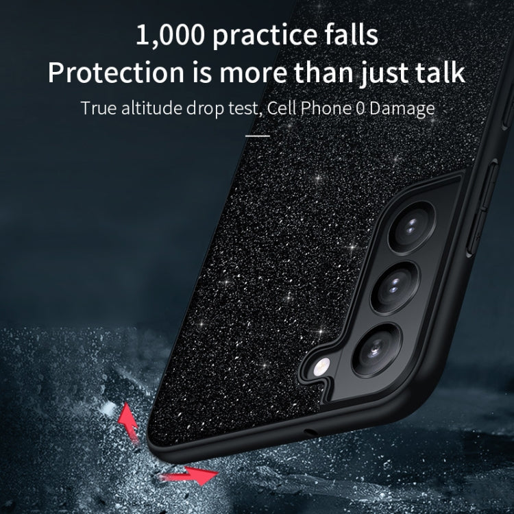 For Samsung Galaxy S23+ 5G SULADA Glittery TPU Hybrid Handmade Leather Phone Case(Purple) - Galaxy S23+ 5G Cases by SULADA | Online Shopping South Africa | PMC TechLife | Buy Now Pay Later Mobicred