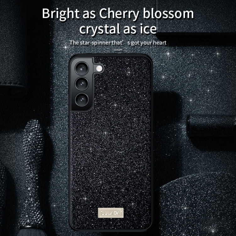 For Samsung Galaxy S23 Ultra 5G SULADA Glittery TPU Hybrid Handmade Leather Phone Case(Purple) - Galaxy S23 Ultra 5G Cases by SULADA | Online Shopping South Africa | PMC TechLife | Buy Now Pay Later Mobicred