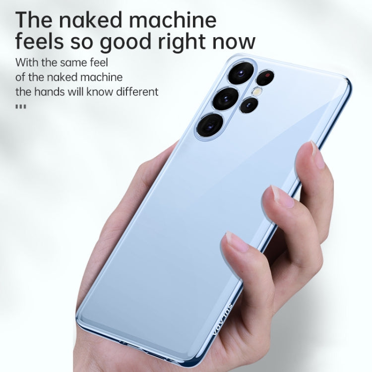 For Samsung Galaxy S23 5G SULADA Shockproof Plating TPU Transparent Phone Case(Silver) - Galaxy S23 5G Cases by SULADA | Online Shopping South Africa | PMC TechLife