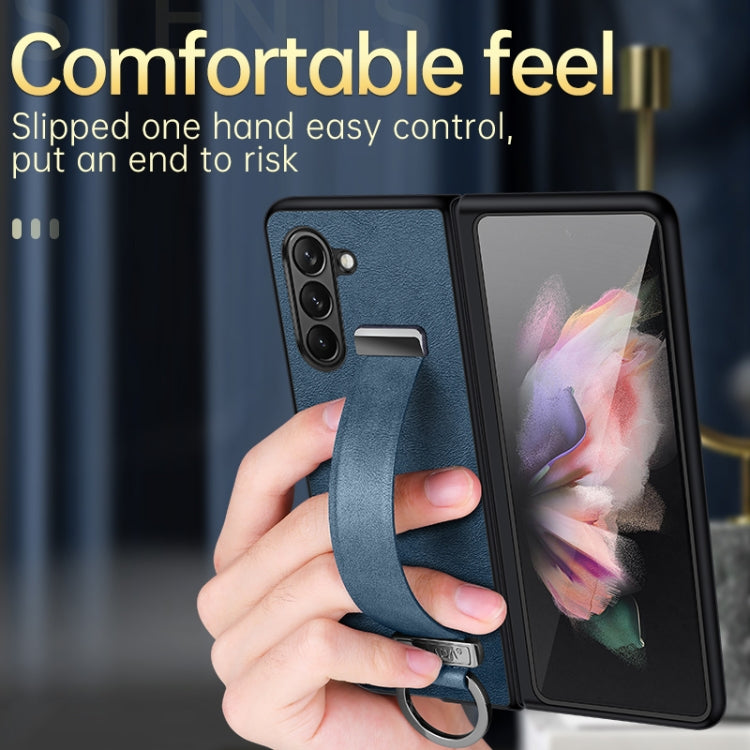 For Samsung Galaxy Z Fold5 SULADA PC + Leather Texture Skin Feel Shockproof Phone Case(Black) - free shipping - PMC TechLife - Order now!