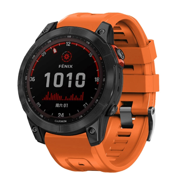 Compatible with Garmin Compatible witherunner 965 / 955 / 945 / 935 Screw Black Steel Buckle Silicone Watch Band(Orange) - free shipping - PMC TechLife - Order now!