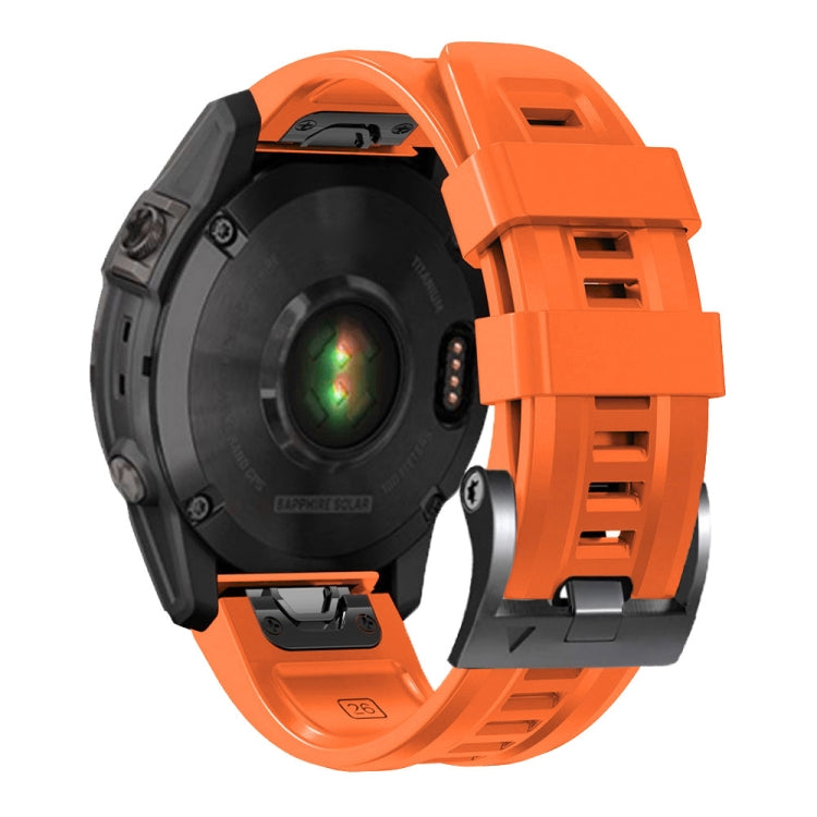 Compatible with Garmin Compatible witherunner 965 / 955 / 945 / 935 Screw Black Steel Buckle Silicone Watch Band(Orange) - free shipping - PMC TechLife - Order now!