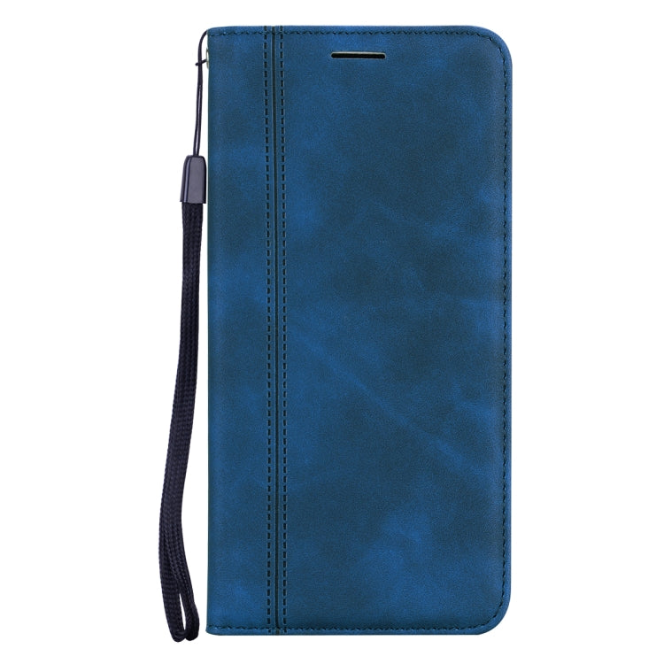 For Xiaomi Redmi Note 12 5G Global/Poco X5 Frosted Business Magnetic Horizontal Flip PU Phone Case(Blue) - free shipping - PMC TechLife - Order now!