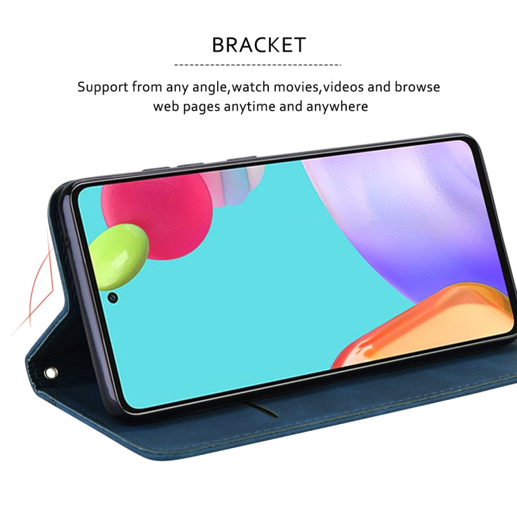 For Xiaomi Redmi Note 12 5G Global/Poco X5 Frosted Business Magnetic Horizontal Flip PU Phone Case(Blue) - free shipping - PMC TechLife - Order now!