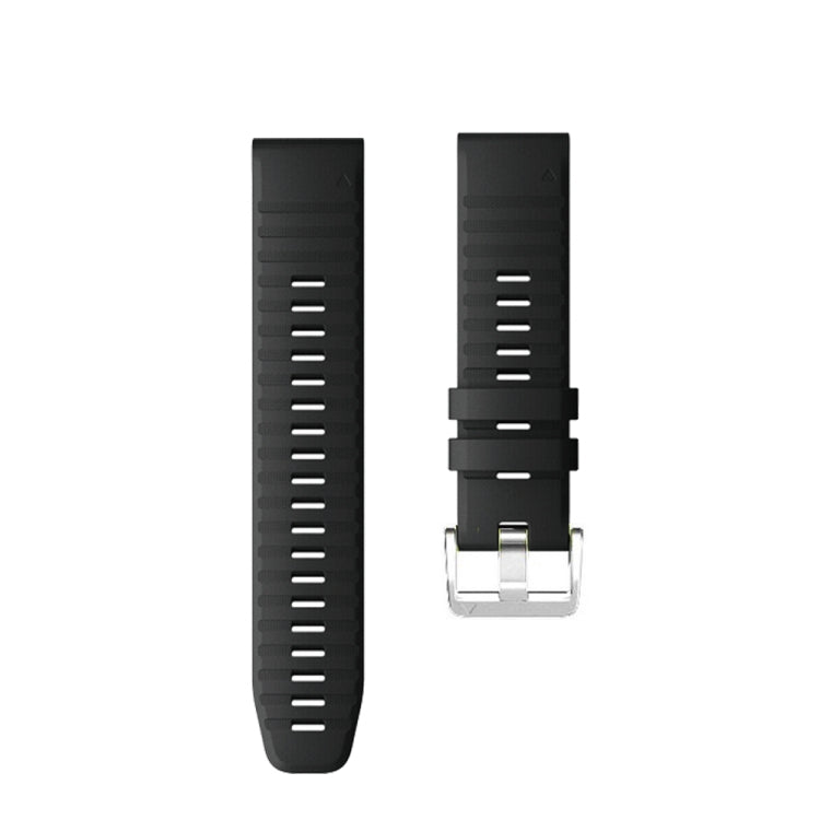 Compatible with Garmin Compatible witherunner 965 / 955 / 945 / 935 Screw Silver Steel Buckle Silicone Watch Band(Black) - free shipping - PMC TechLife - Order now!
