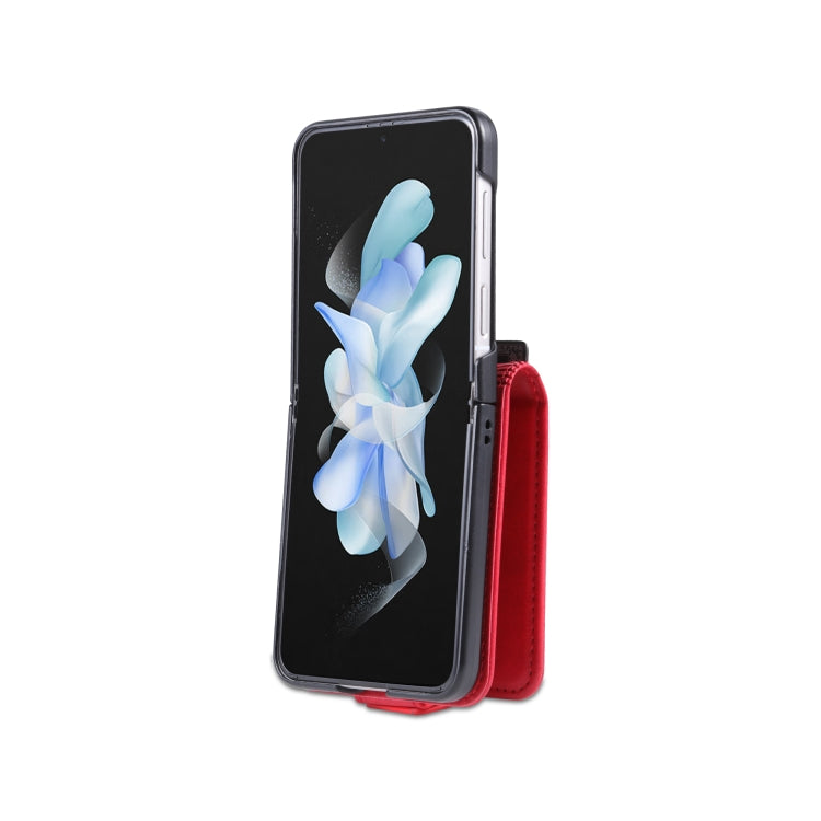 For Samsung Galaxy Z Flip5 5G AZNS Magnetic Calf Texture Flip Leather Phone Case(Red) - free shipping - PMC TechLife - Order now!