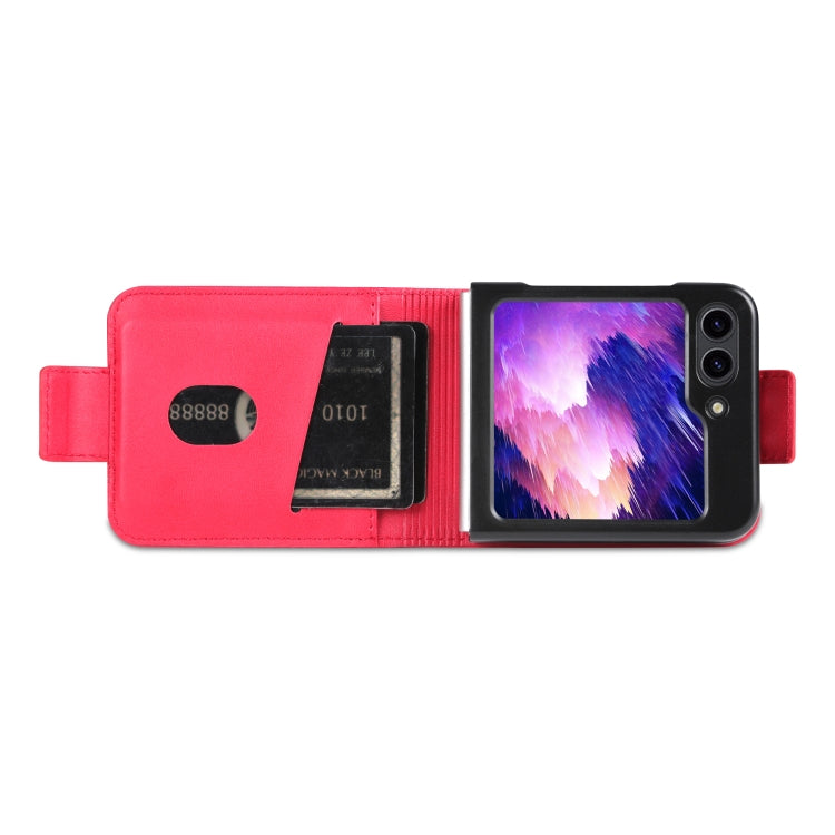 For Samsung Galaxy Z Flip5 5G AZNS Magnetic Calf Texture Flip Leather Phone Case(Red) - free shipping - PMC TechLife - Order now!