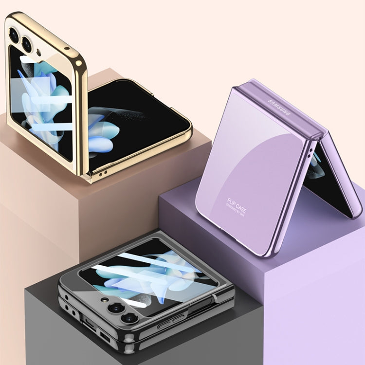 For Samsung Galaxy Z Flip5 GKK Integrated Electroplating Full Coverage Phone Case(Purple) - Galaxy Z Flip5 Cases by GKK | Online Shopping South Africa | PMC TechLife